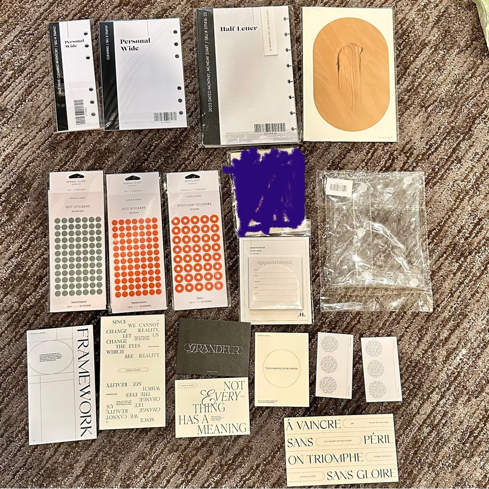 Huge cloth and paper lot